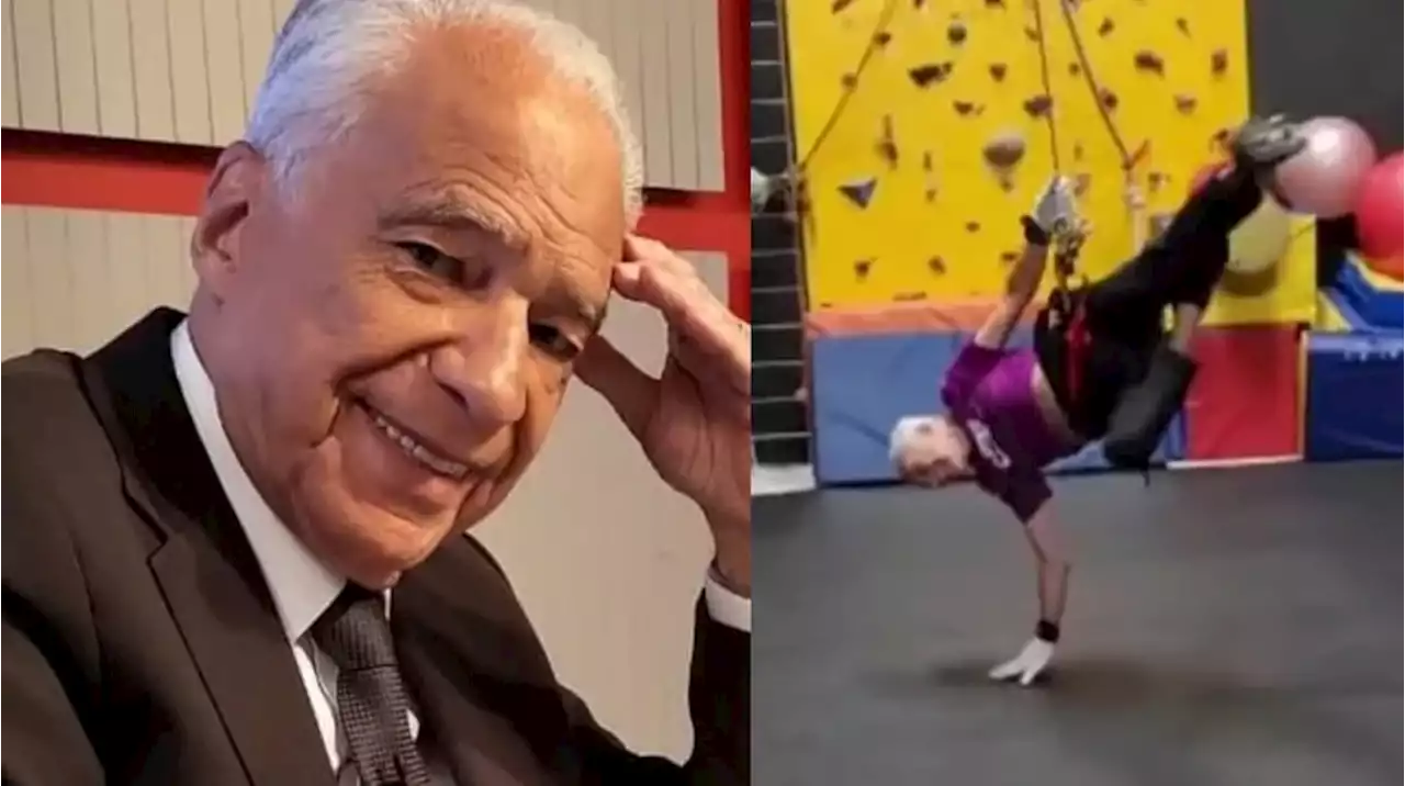 A los 84 años, Alberto Cormillot dio varias vueltas en el aire en una coreo que impacta: “Me encantó”