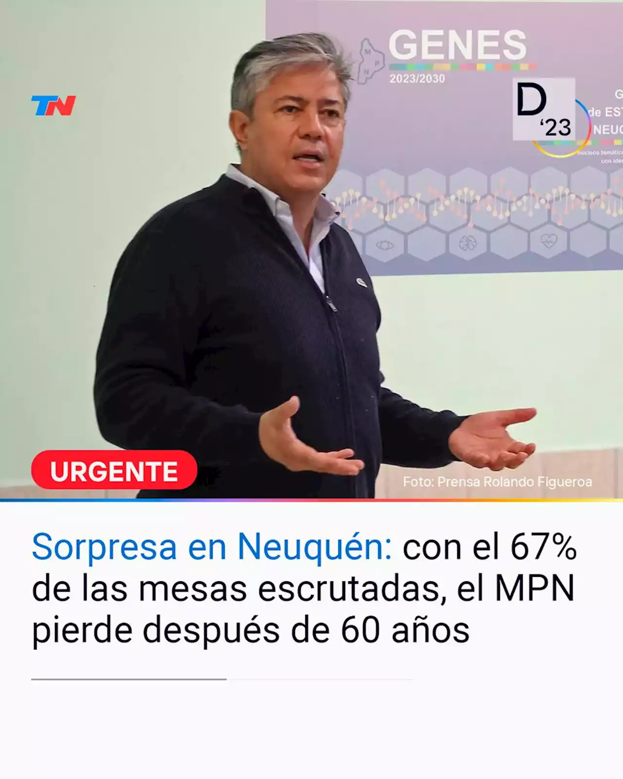 Sorpresa en Neuquén: con el 82% de las mesas escrutadas, el MPN pierde la gobernación después de 60 años