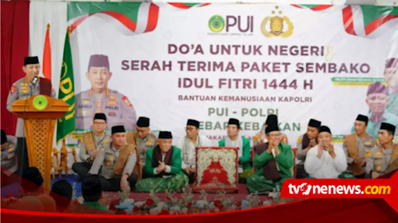 Gandeng PUI Salurkan Bantuan, Kapolri Tekankan Soal Jaga Persatuan-Kesatuan Umat