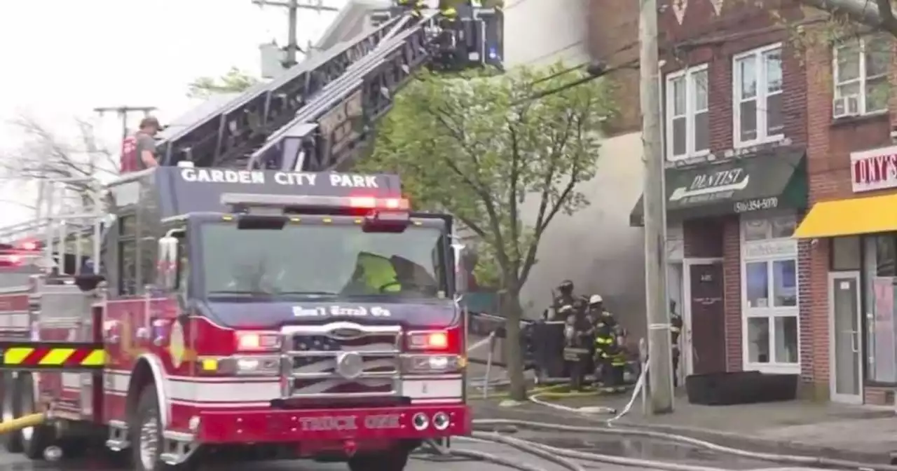 Firefighters faced multiple challenges in basement fire that destroyed 6 businesses in Floral Park