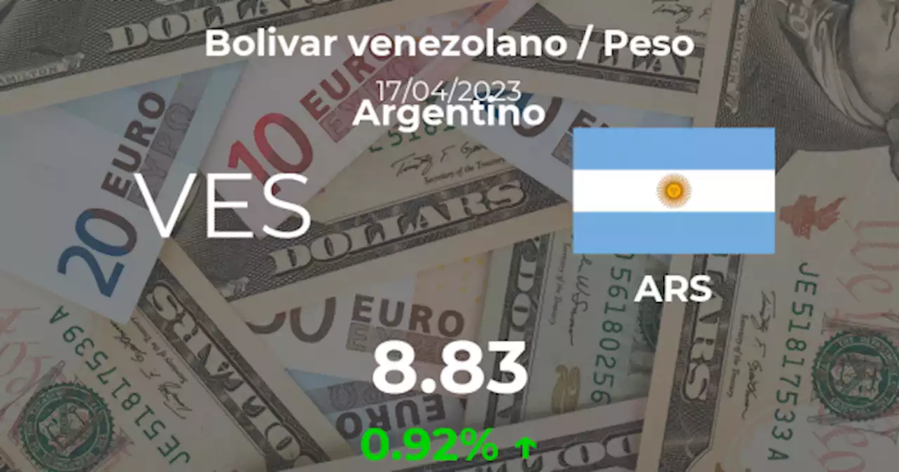 Cotizaci�n del Bolivar venezolano / Peso Argentino (VES/ARS) del 17 abril