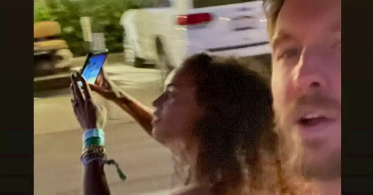 Calvin Harris shares first selfie with fiancée Vick Hope after Coachella set