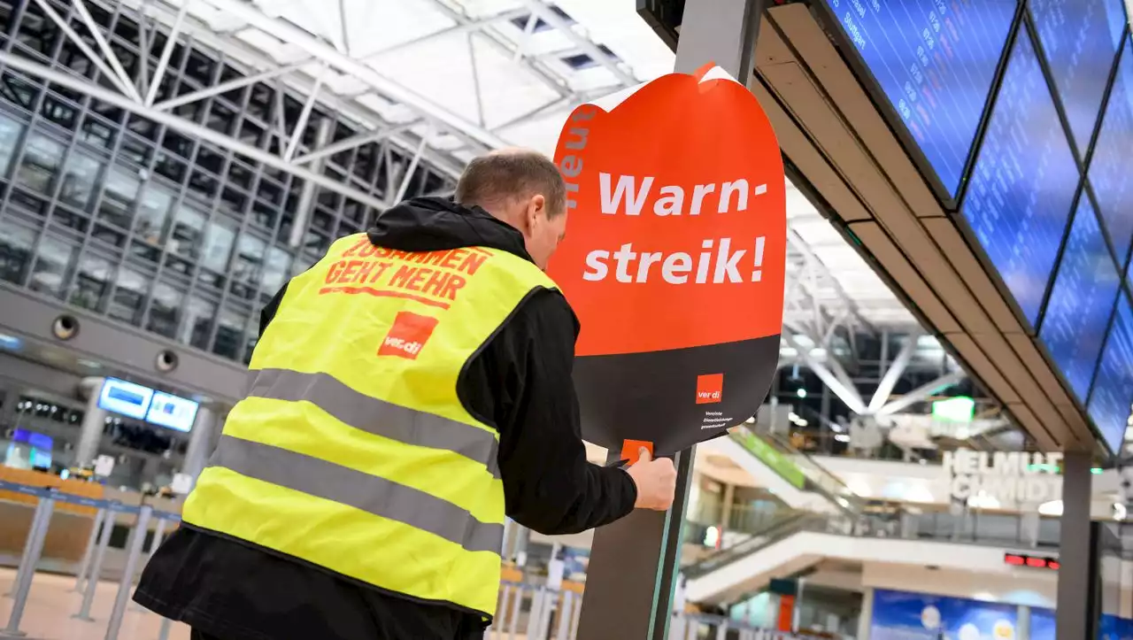 Flughafen Hamburg streicht wegen Warnstreiks alle Abflüge am Donnerstag und Freitag