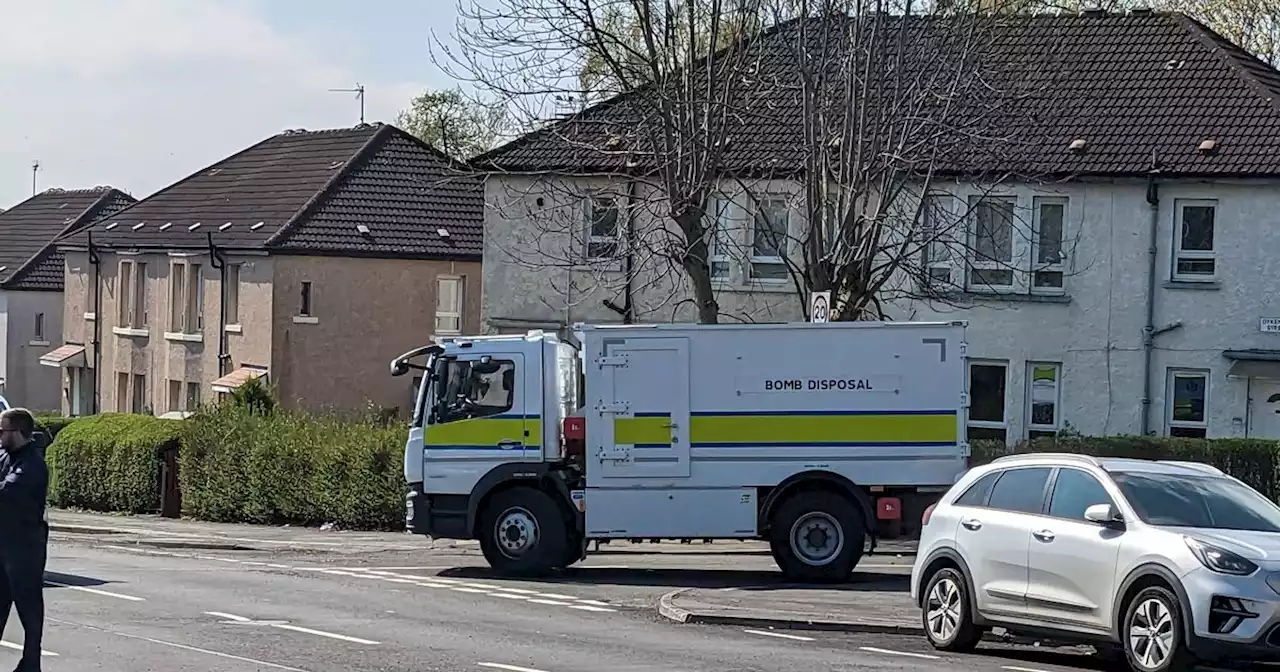 Bomb disposal still on scene as Glasgow families evacuated amid 'major incident'