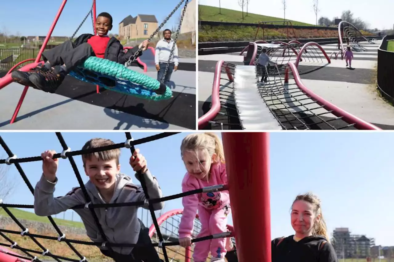 'So much fun': Residents' joy as new play park installed at Glasgow development