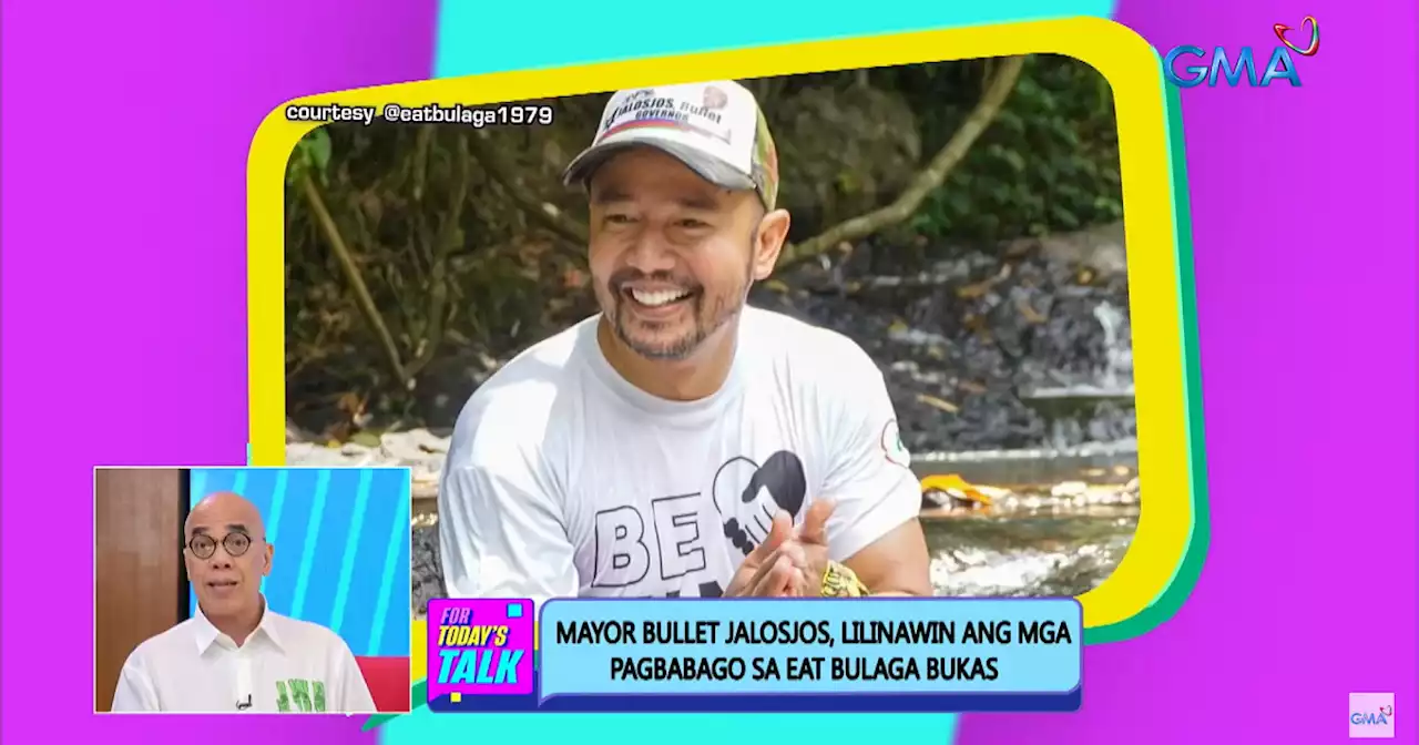 Bullet Jalosjos to talk about future of 'Eat Bulaga' on Wednesday's 'Fast Talk With Boy Abunda'