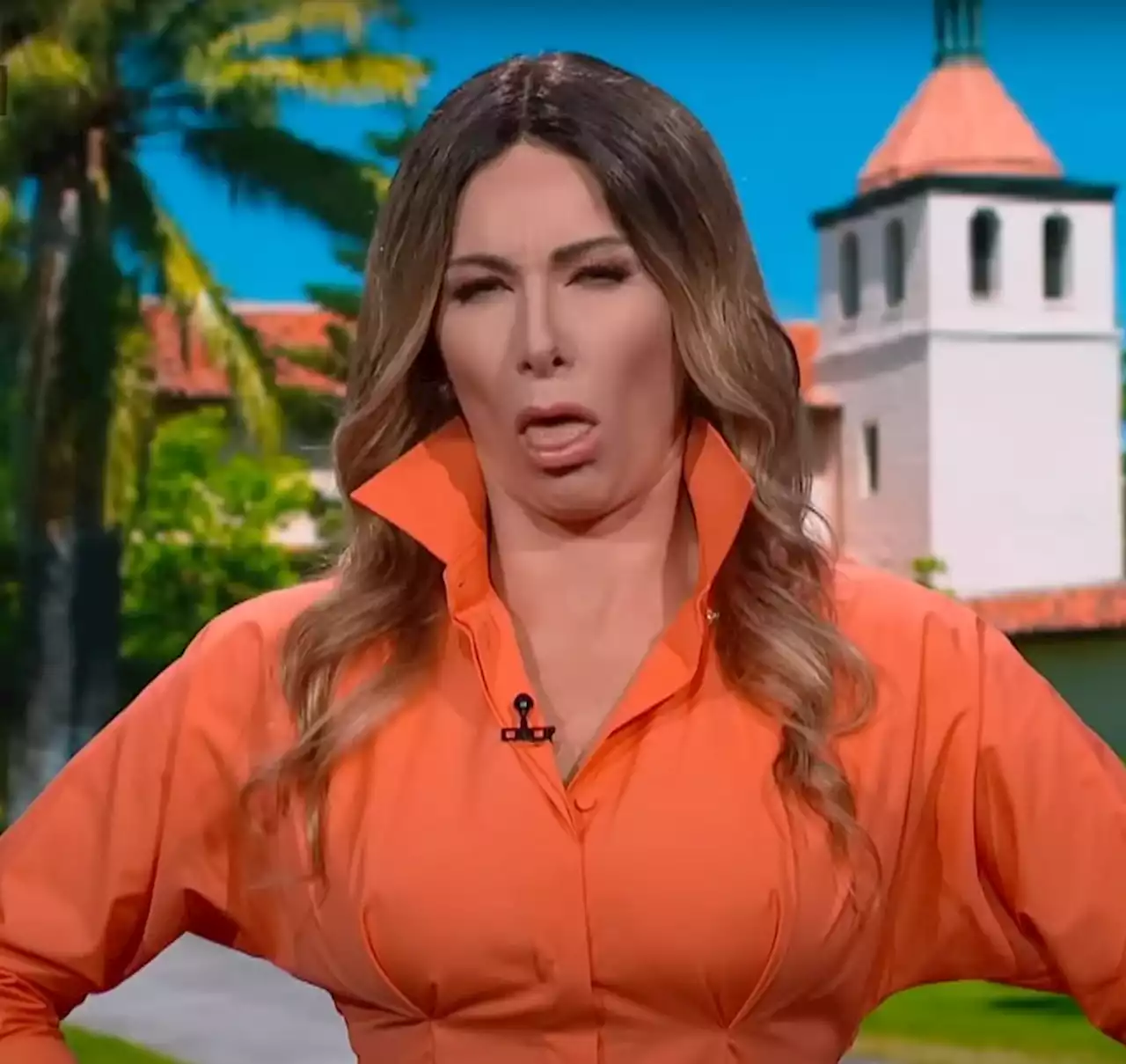 Fake Melania Trump Literally Dry-Heaves Over Her Husband On 'The Late Show'