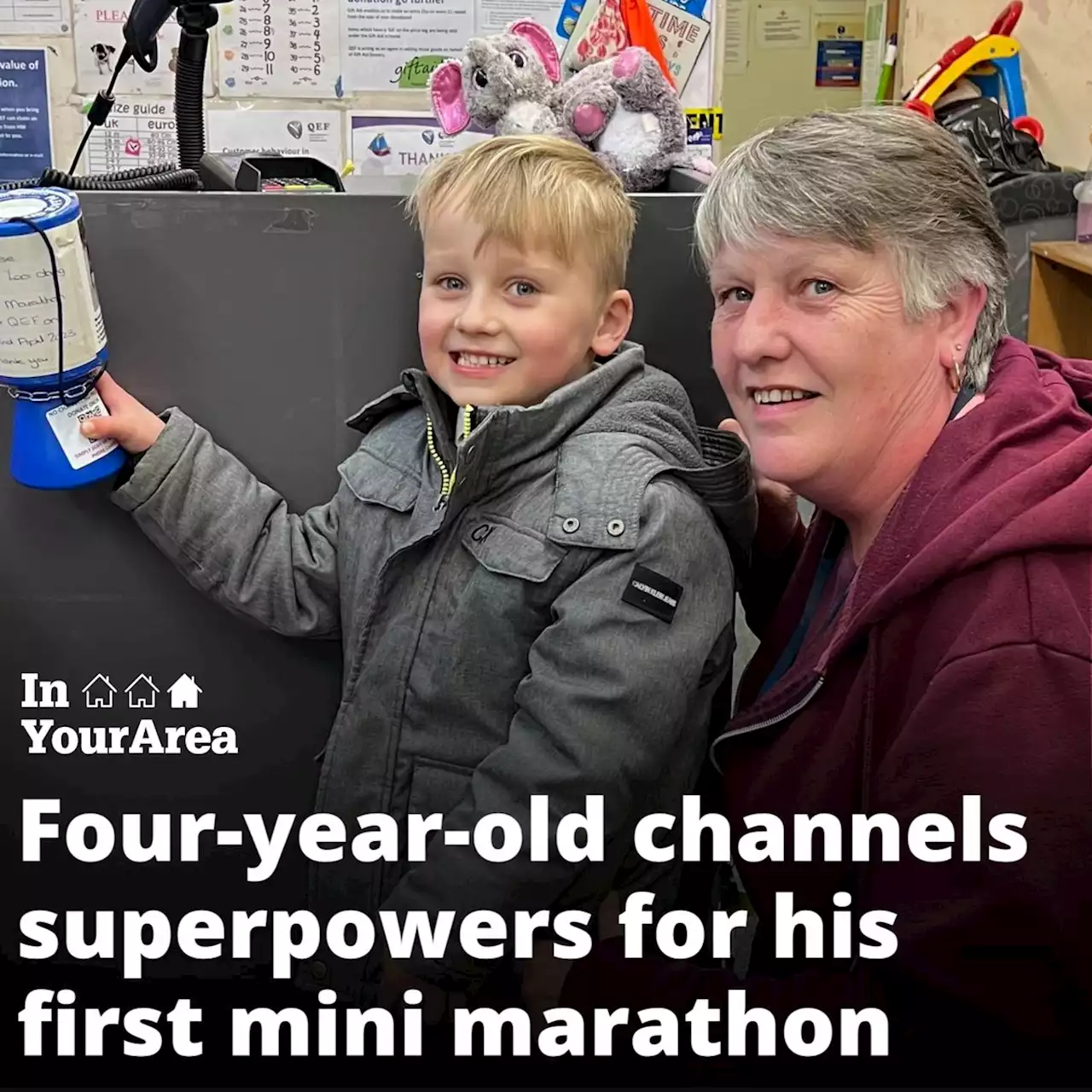 Four-year-old channels superpowers for Mini London Marathon