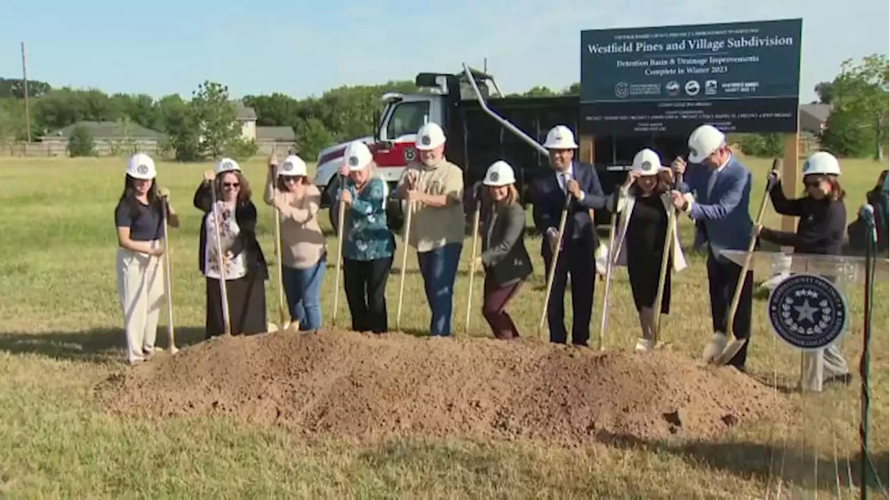 Harris County breaks ground on new $6.1M drainage system improvements for Westfield Pines and Village subdivision