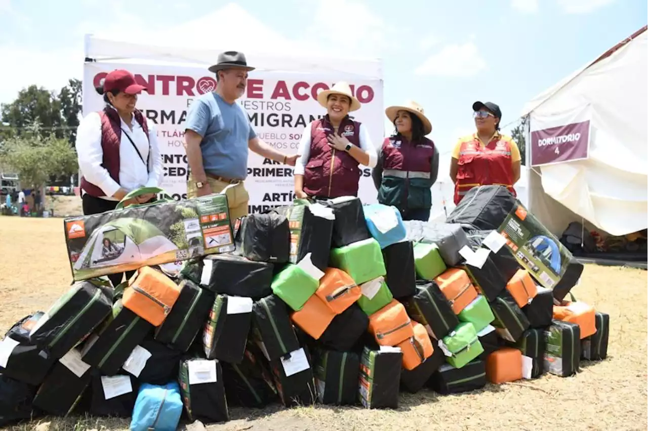 Abren dos centros de acopio para migrantes en Tláhuac