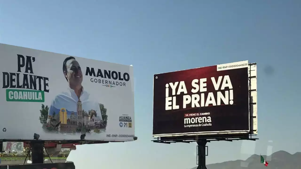 Inundan espectaculares de candidatos las avenidas de Saltillo