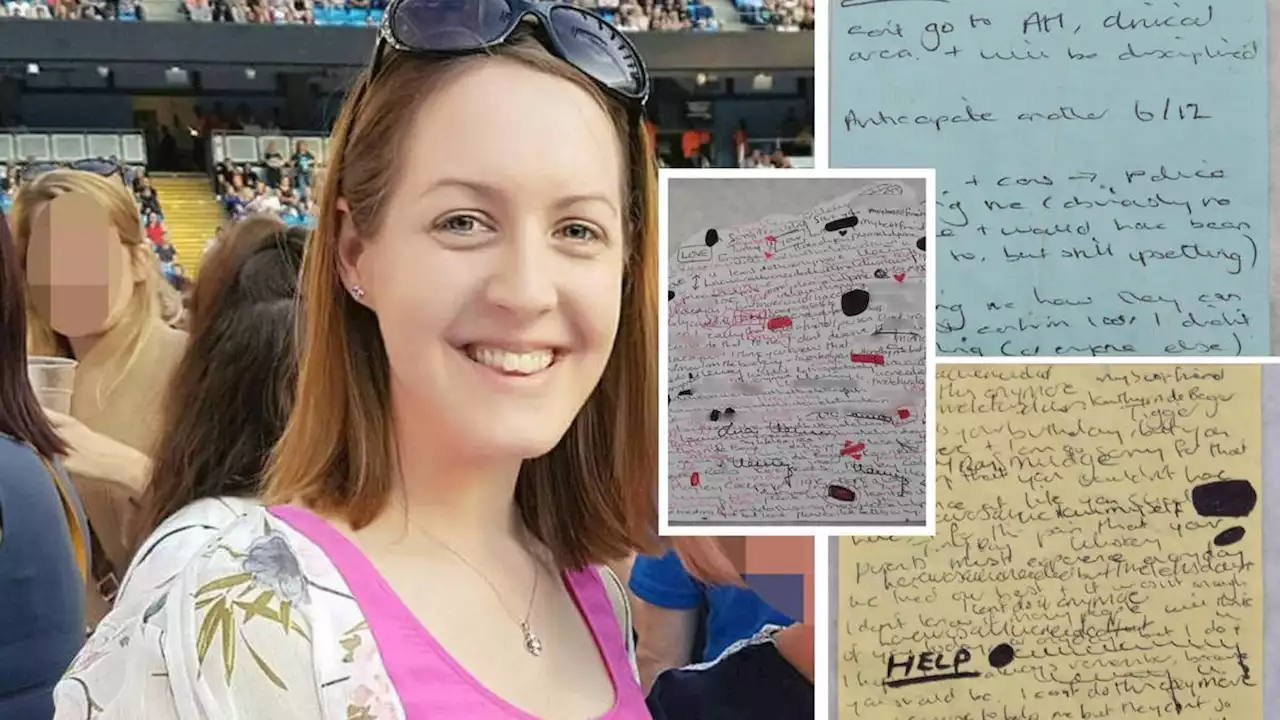 'Please help me': Lucy Letby's handwritten notes shown to jurors during nurse's trial released