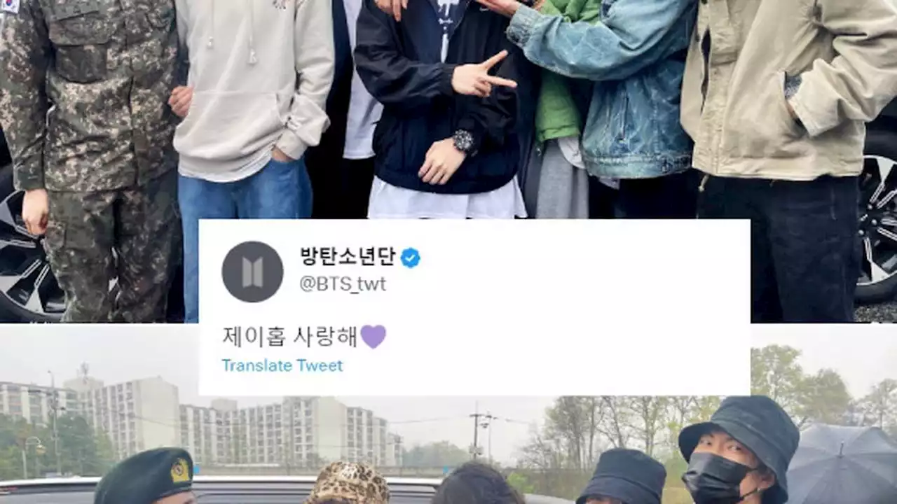 Member BTS Antarkan J-Hope ke Barak Wamil, Ada Jin BTS yang Gagah Kenakan Seragam Militer