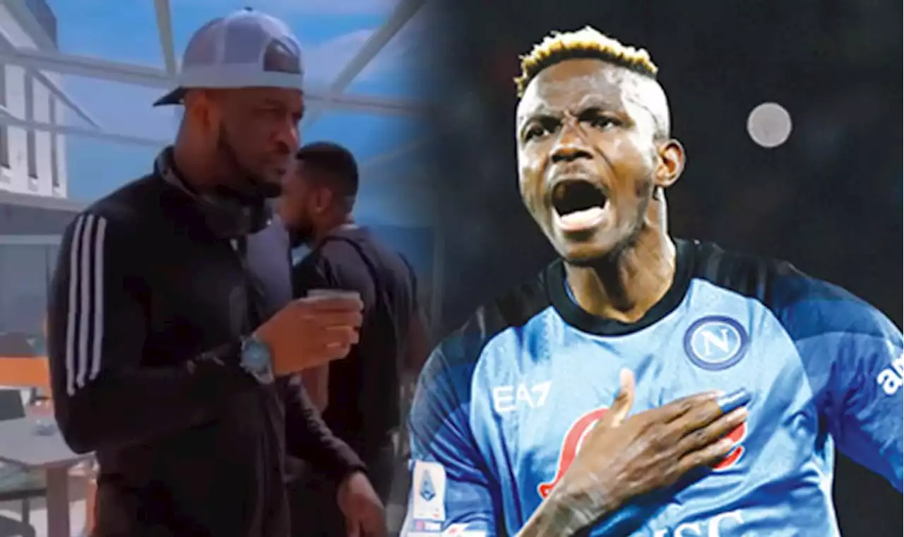 UCL: Peter Okoye lands in Napoli to support Osimhen