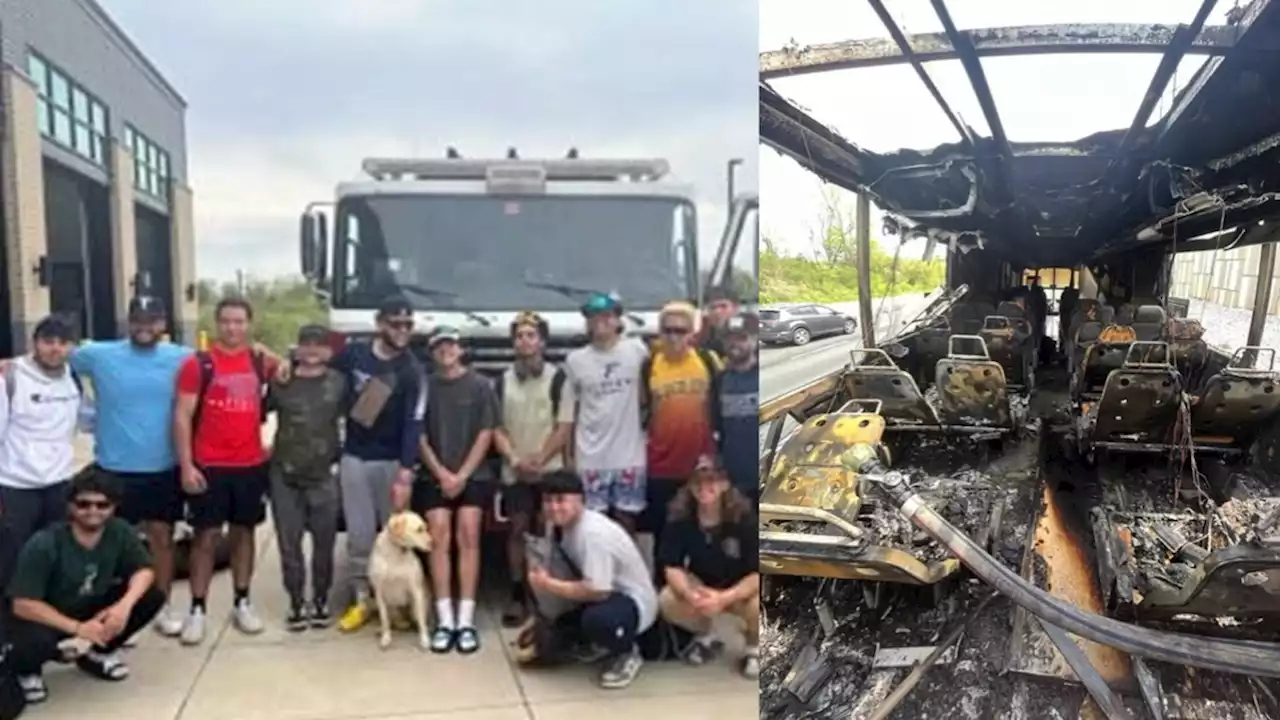 Fisher College Baseball Players Helped by Maryland Fire Department After Bus Fire