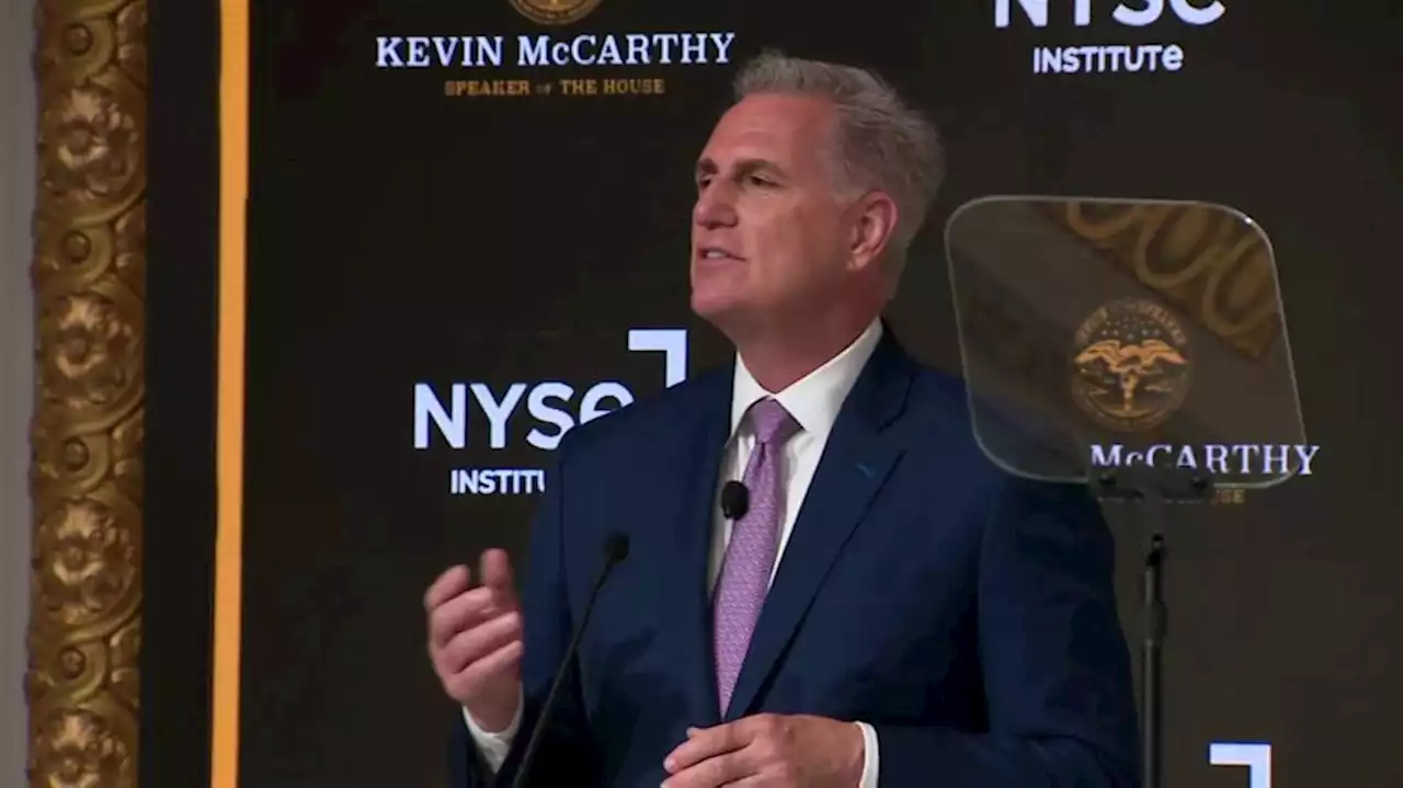 McCarthy lays out debt limit plan on Wall Street visit