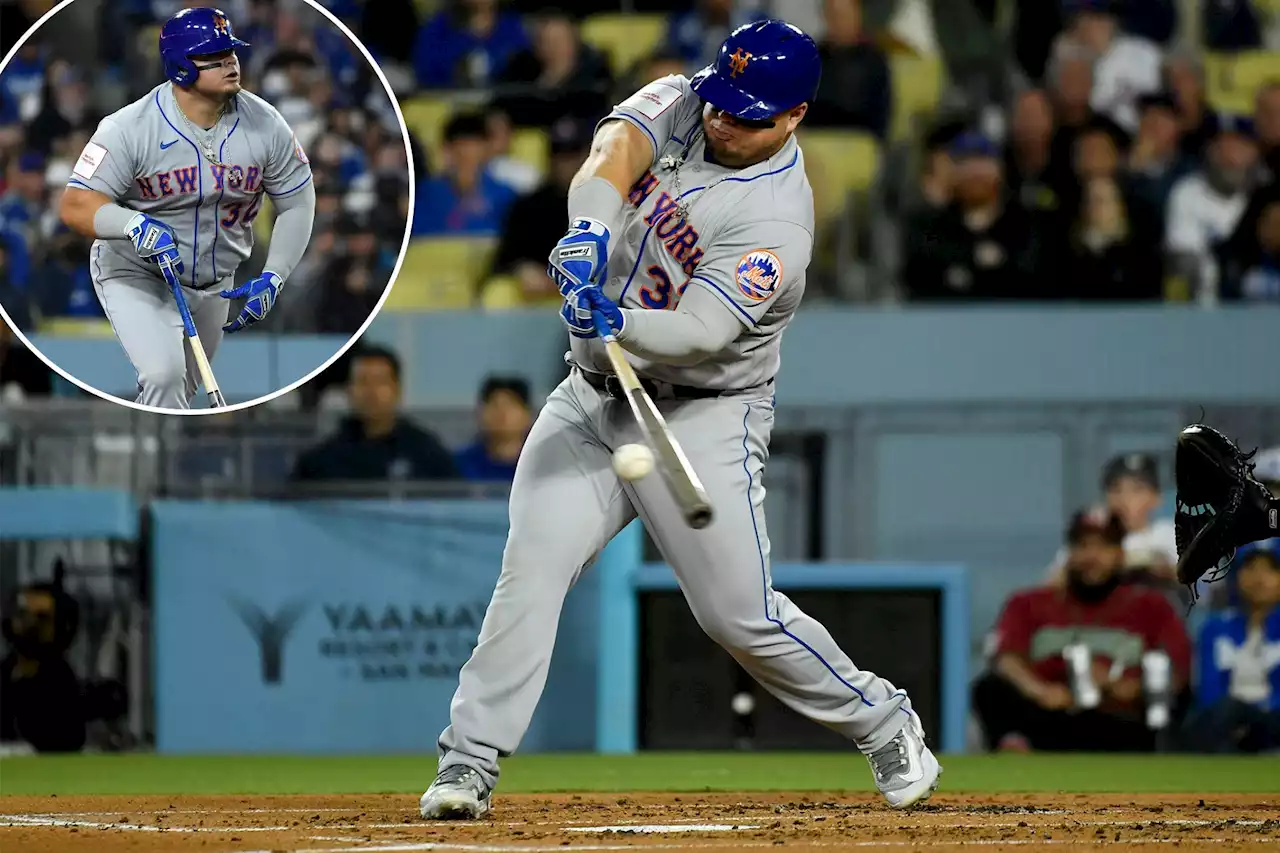 Mets’ Daniel Vogelbach snaps out of slump with homer, three RBIs vs. Dodgers