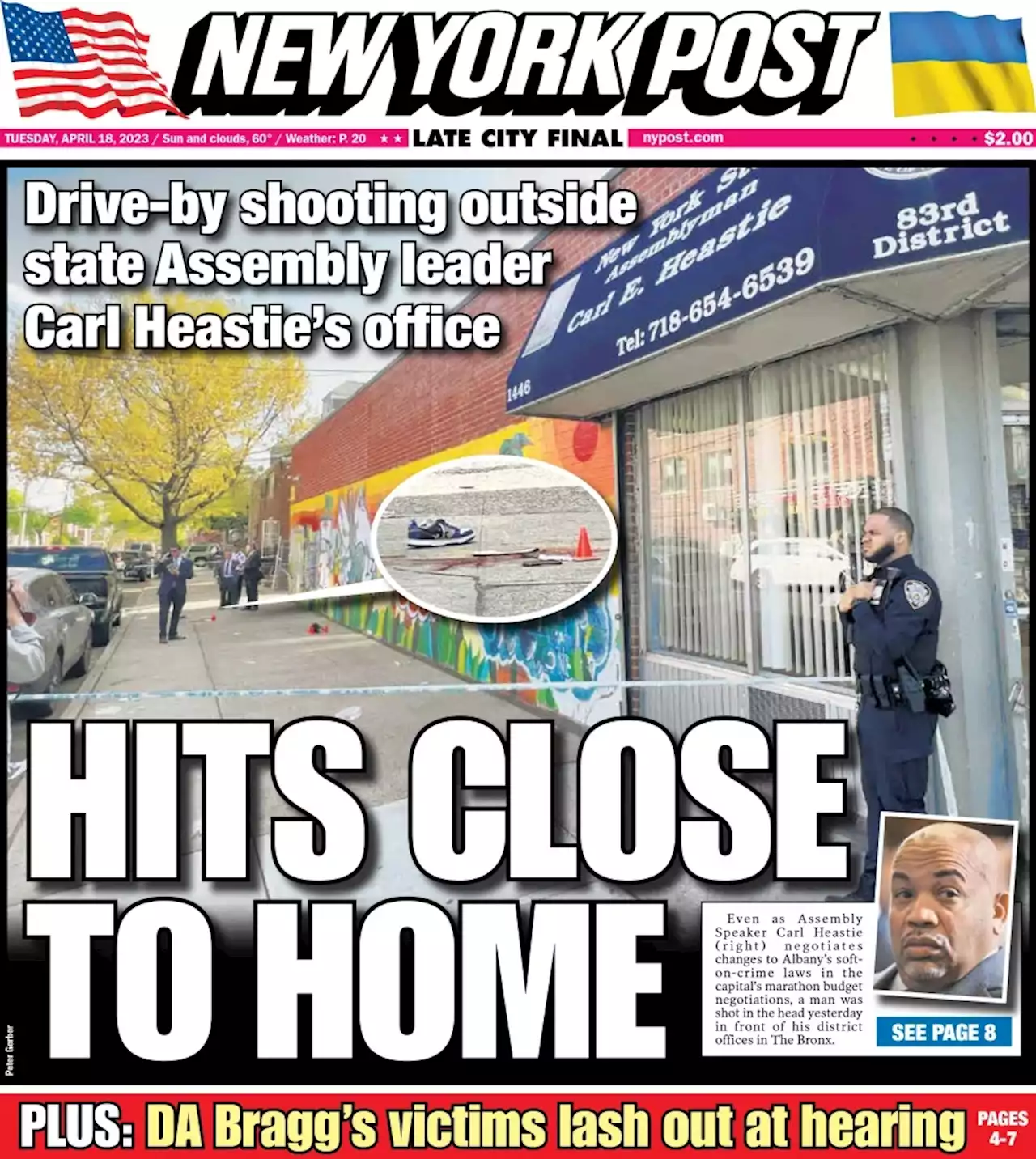 Man shot in head in drive-by outside soft-on-crime Assembly Speaker Carl Heastie’s NYC office