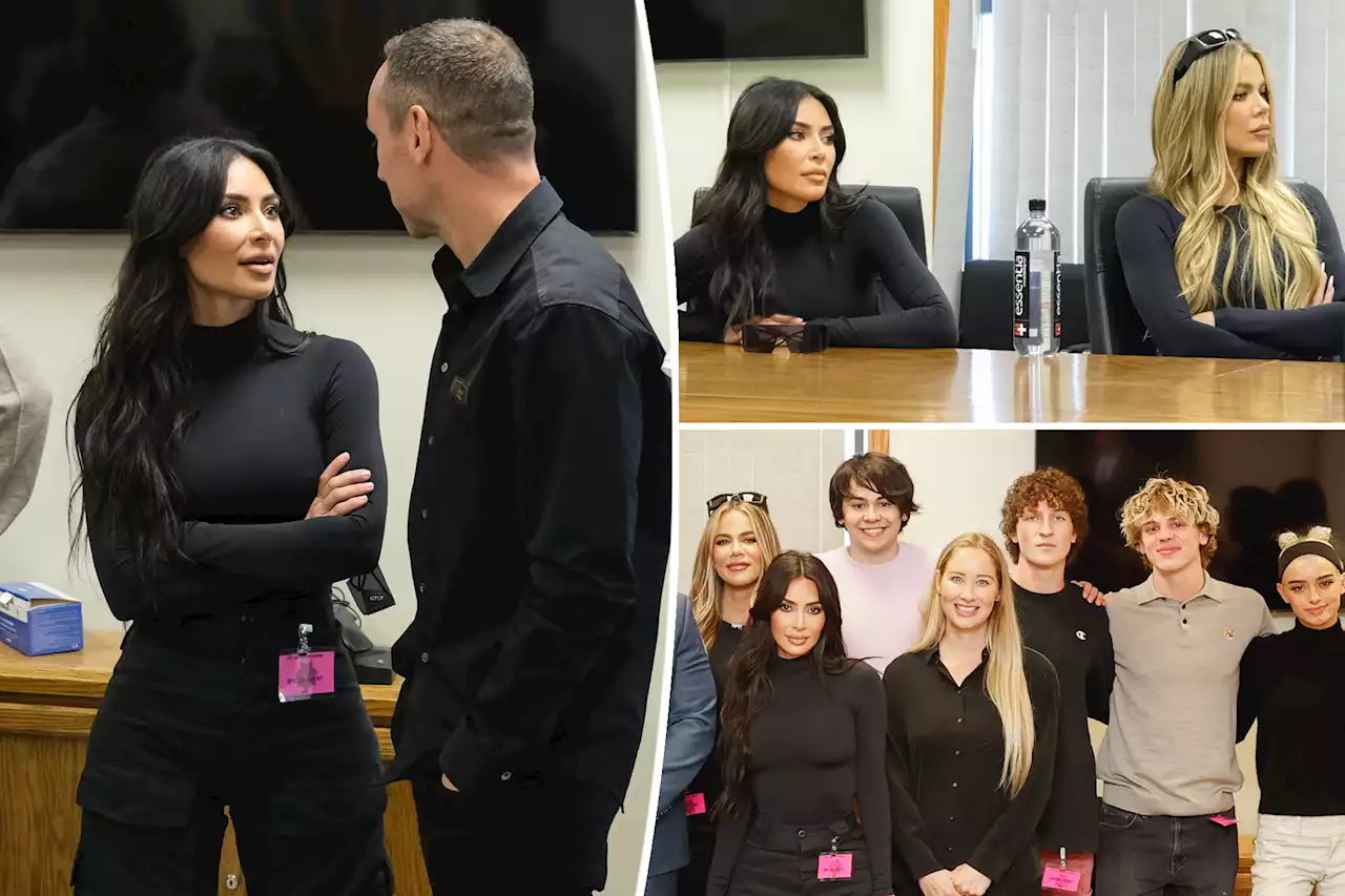 Kim Kardashian visits California prison with Khloé and Dixie D’Amelio