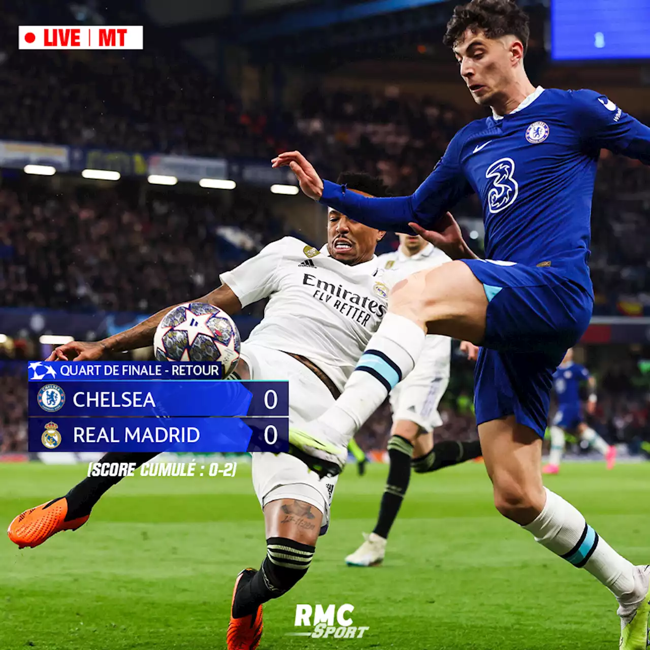 EN DIRECT - Chelsea-Real Madrid: Courtois sauve le Real avant la pause