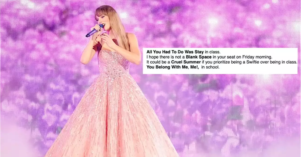 Florida School District's Hilarious Warning: Don't Skip Class For Taylor Swift's 'Eras Tour'