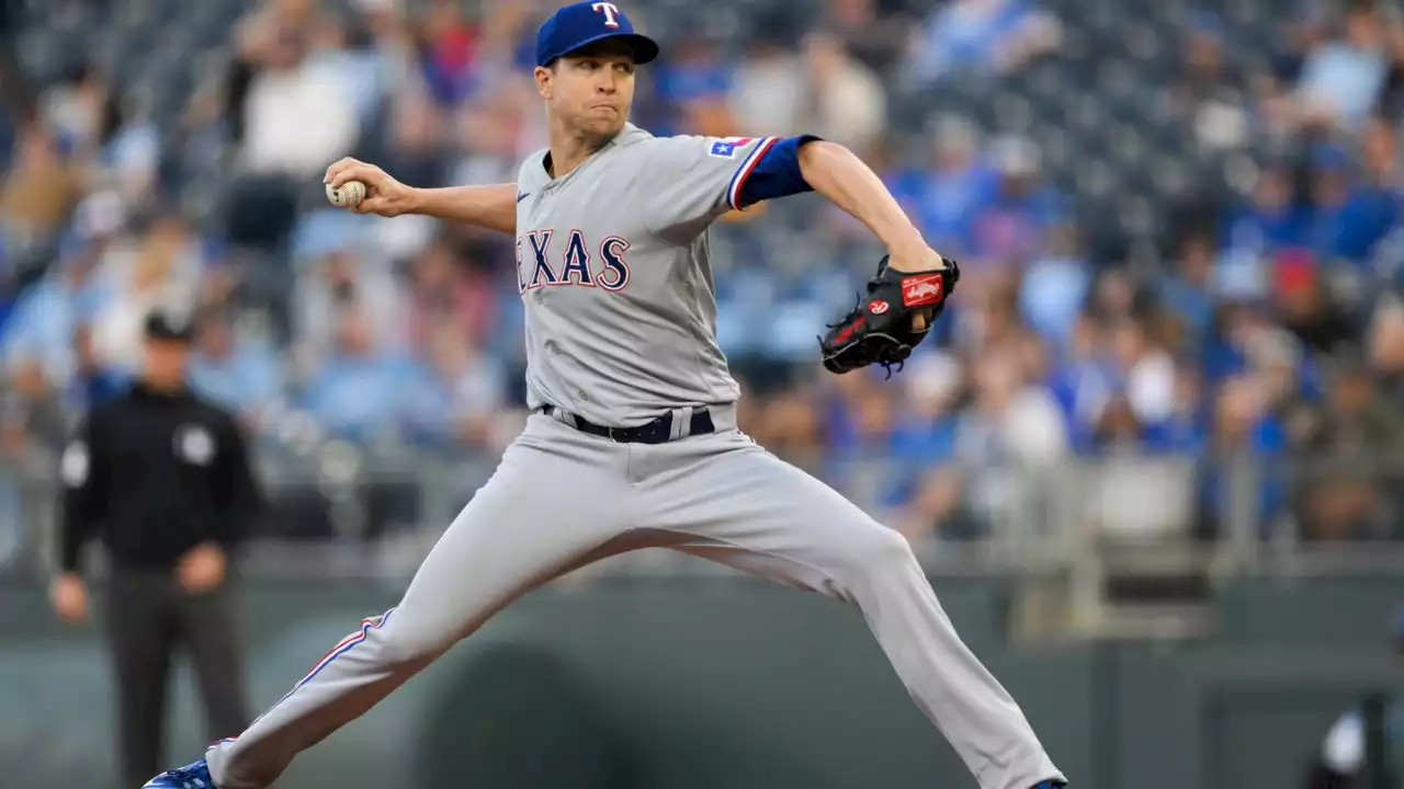 Rangers blank Royals 4-0 after deGrom exits with sore wrist