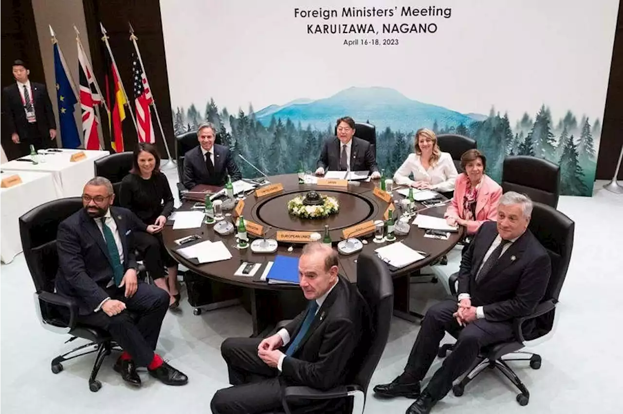 G-7 ministers stress unity amid tensions with China and Russia