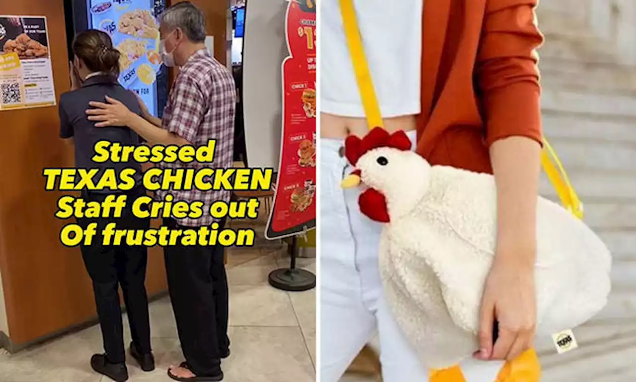 Texas Chicken staff breaks down in tears after facing angry customers who couldn't get free bag