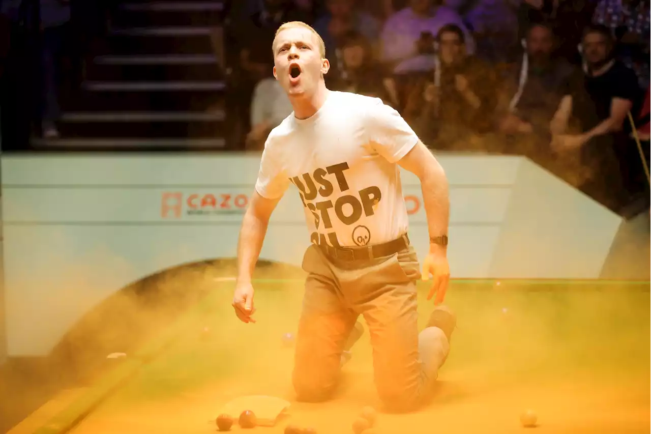 Barry Hearn wants Just Stop Oil protesters jailed for snooker stunt