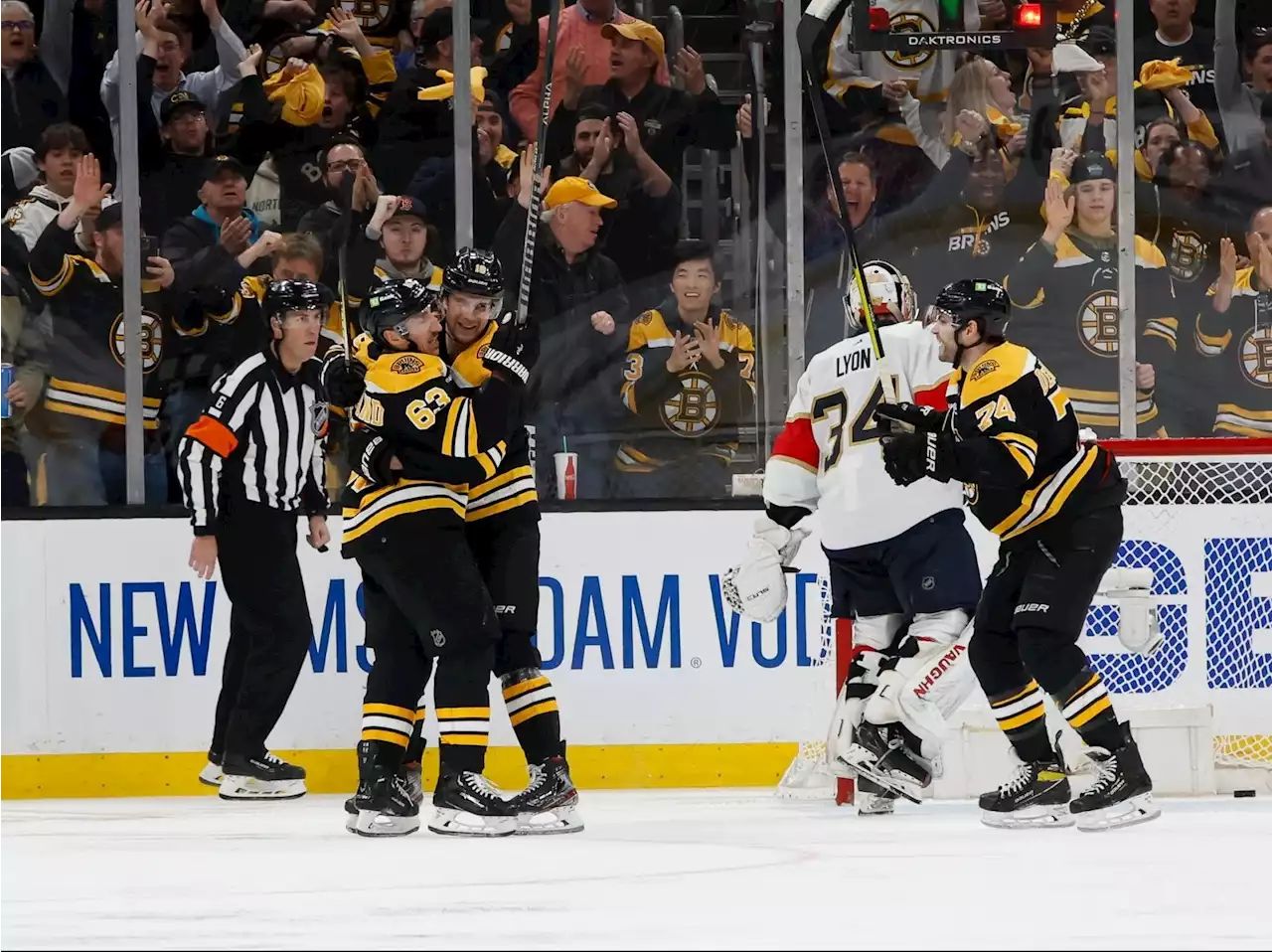 Milestone night for Bruins in Game 1 win over Panthers