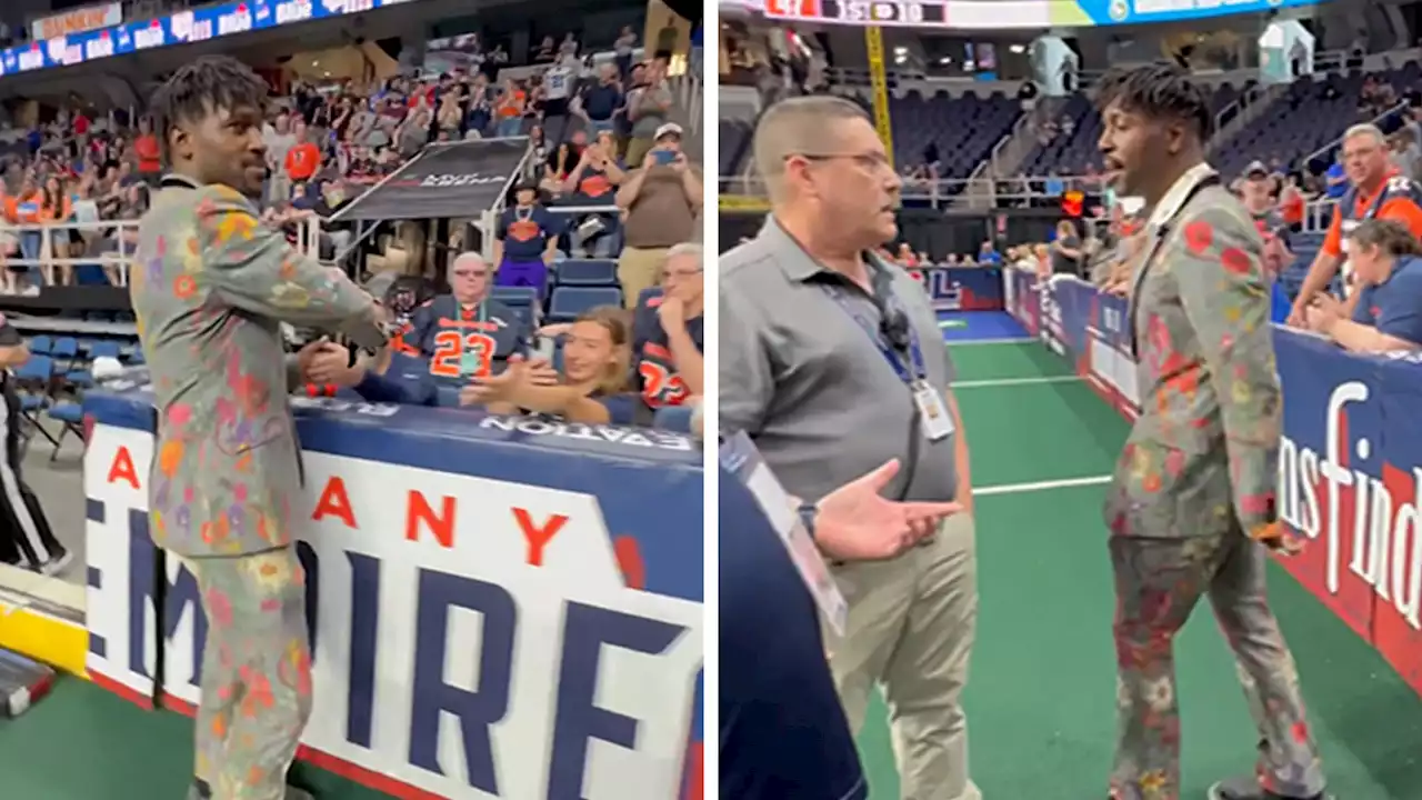 Antonio Brown Involved In Altercation W/ Security Guard At Albany Empire Game