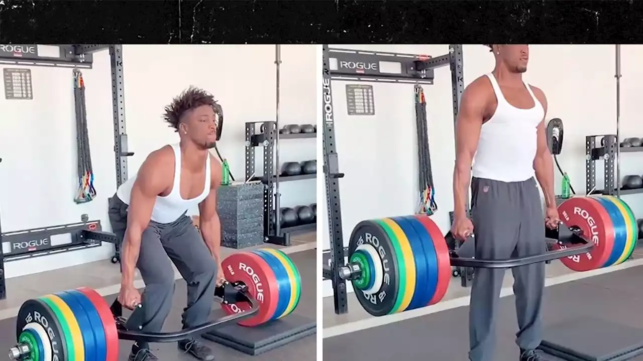 NFL Star Michael Thomas Deadlifts 530 Lbs!!