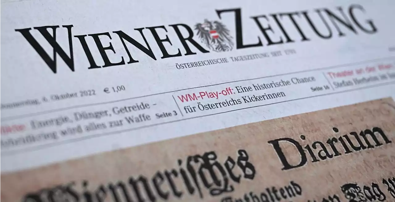 Medienpolitik - Nur die Zerstörung der 'Wiener Zeitung' im Sinn