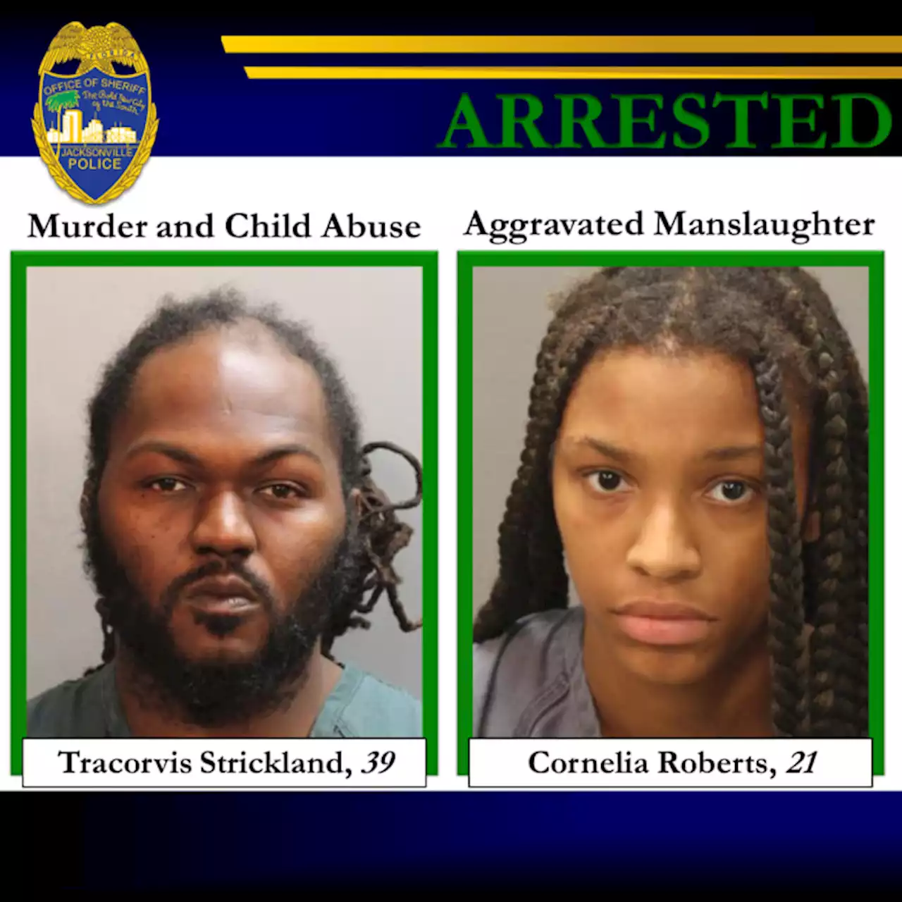 JSO announces arrests in murder of 1-year-old