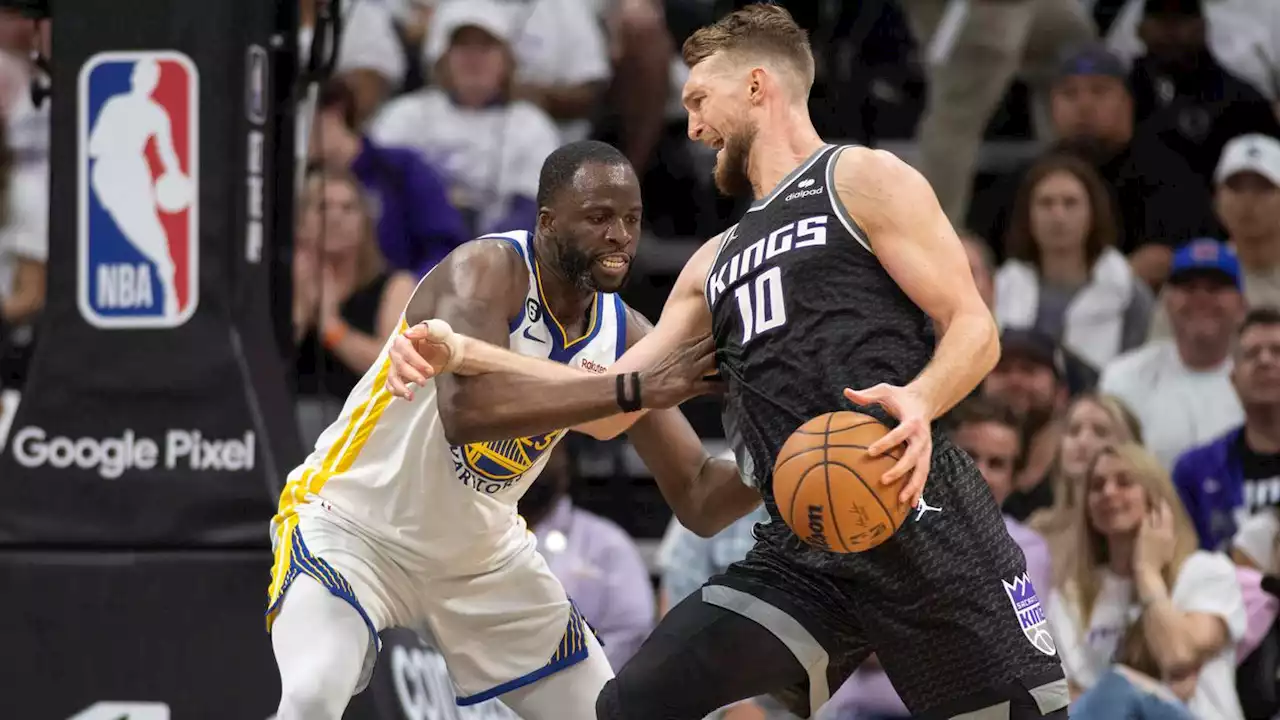 Draymond Green ejected after stepping on Kings star Domantas Sabonis' chest in altercation in Game 2