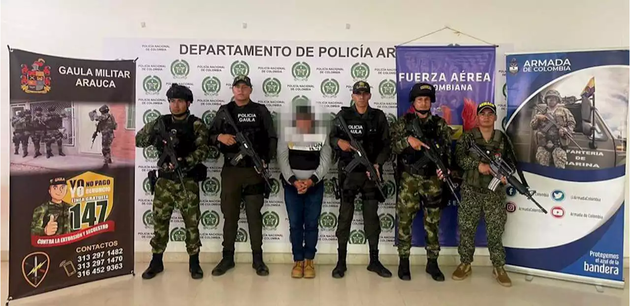 Capturaron a alias ‘Bigotes’, cabecilla del ELN en Arauca