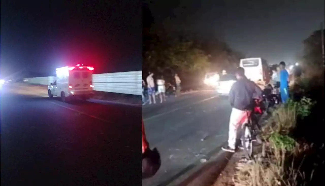 Choque entre carro de mula y moto deja un muerto y un herido