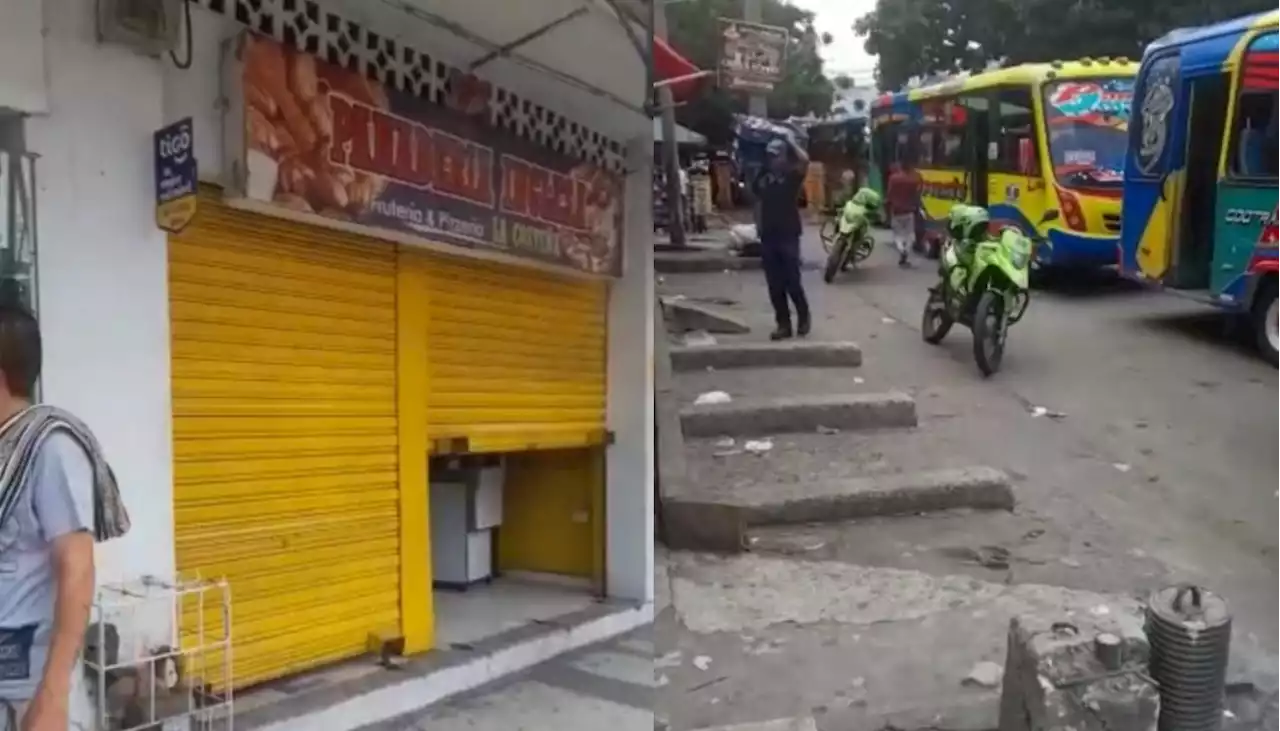 Lanzan artefacto explosivo contra panadería en el Centro de Barranquilla