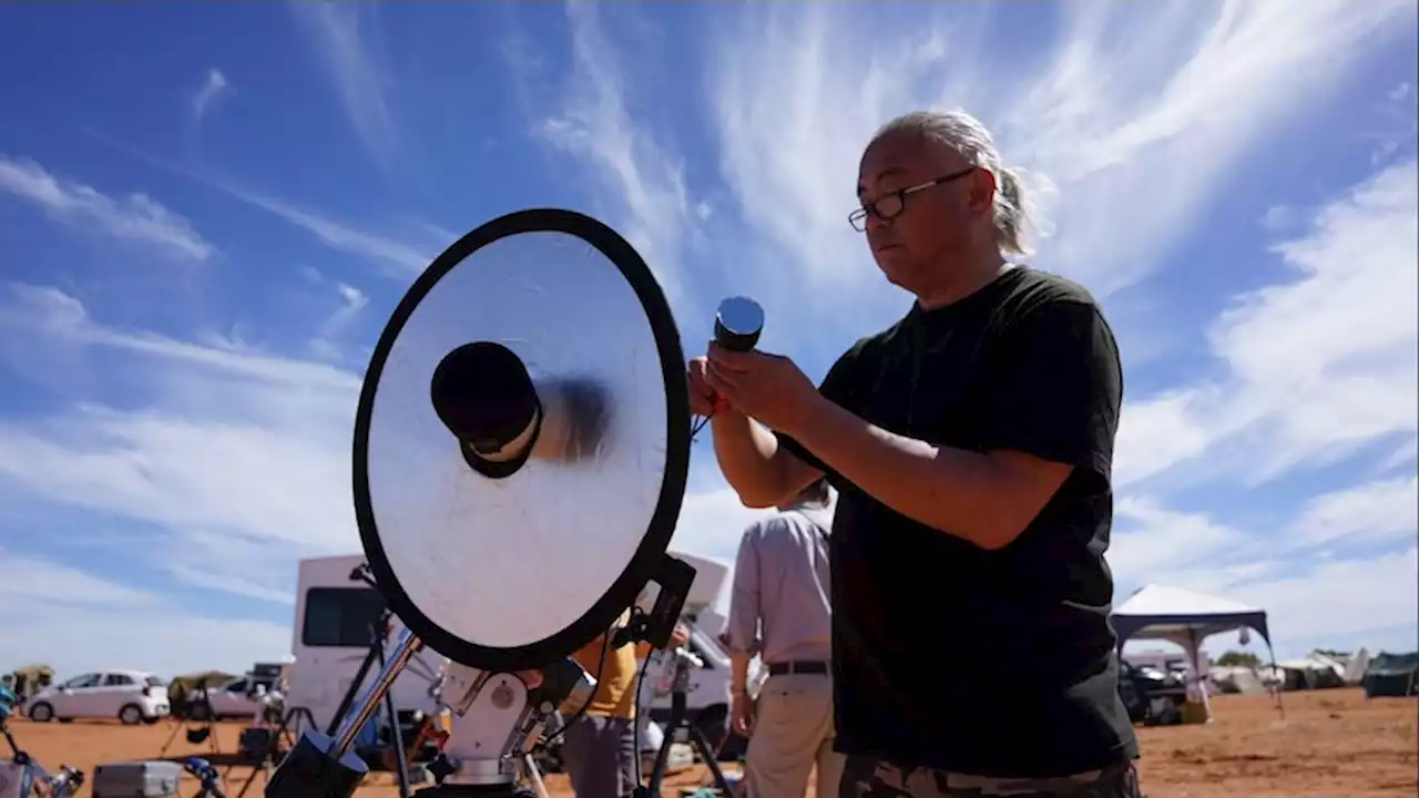 Eyes on the sky in Exmouth as today's total solar eclipse approaches