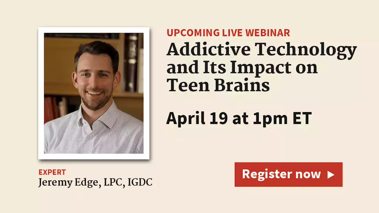 'Addictive Technology and Its Impact on Teen Brains' [Video Replay & Podcast #451]