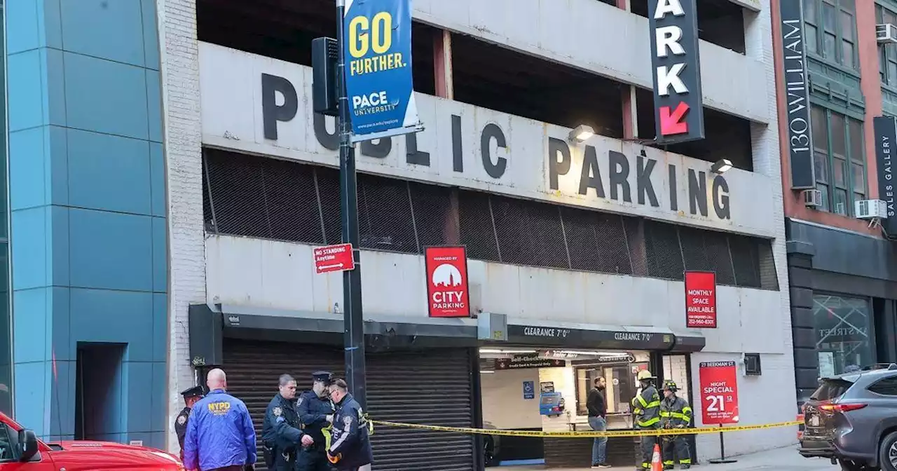 NYC parking garage that collapsed in Lower Manhattan had 4 open violations, Department of Buildings says