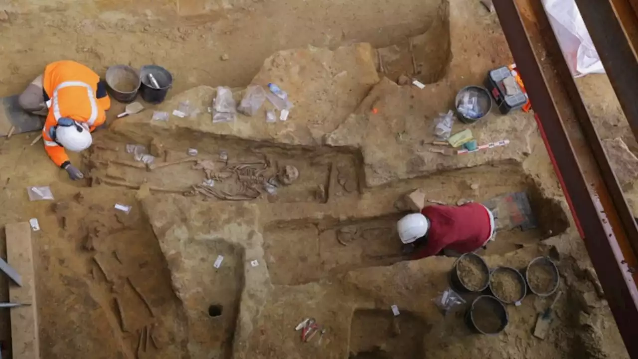 Ancient necropolis unearthed next to busy Paris train station