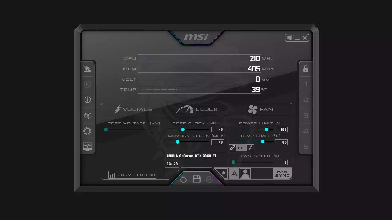 MSI Afterburner 4.6.5: GPU-Tool mit Optimierungen für Ada Lovelace und RDNA 3