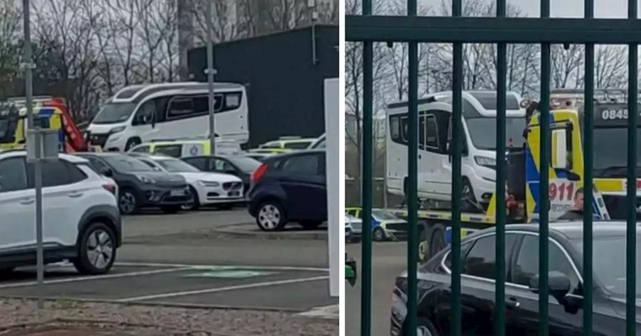 SNP 'battle bus' seized from Peter Murrell's mum's home arrives at police yard