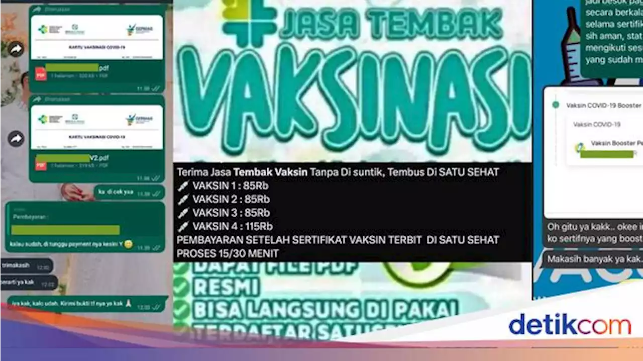 Marak Jasa 'Tembak' Vaksin COVID-19 untuk Mudik, Ini Wanti-wanti Kemenkes