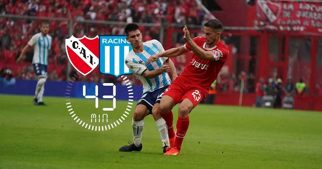 Independiente-Racing y una tendencia: otro clásico con poco tiempo neto de juego