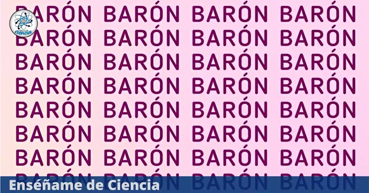 Reto viral del día: Encuentra la palabra DIFERENTE en 10 segundos