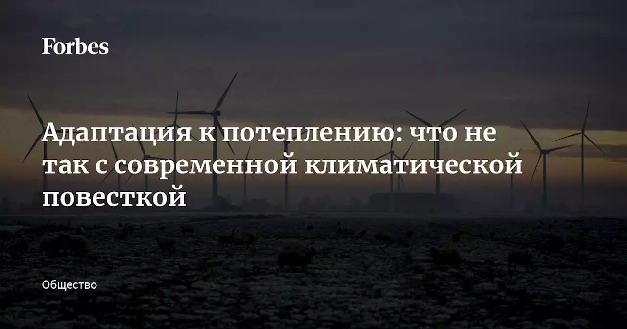 Адаптация к потеплению: что не так с современной климатической повесткой