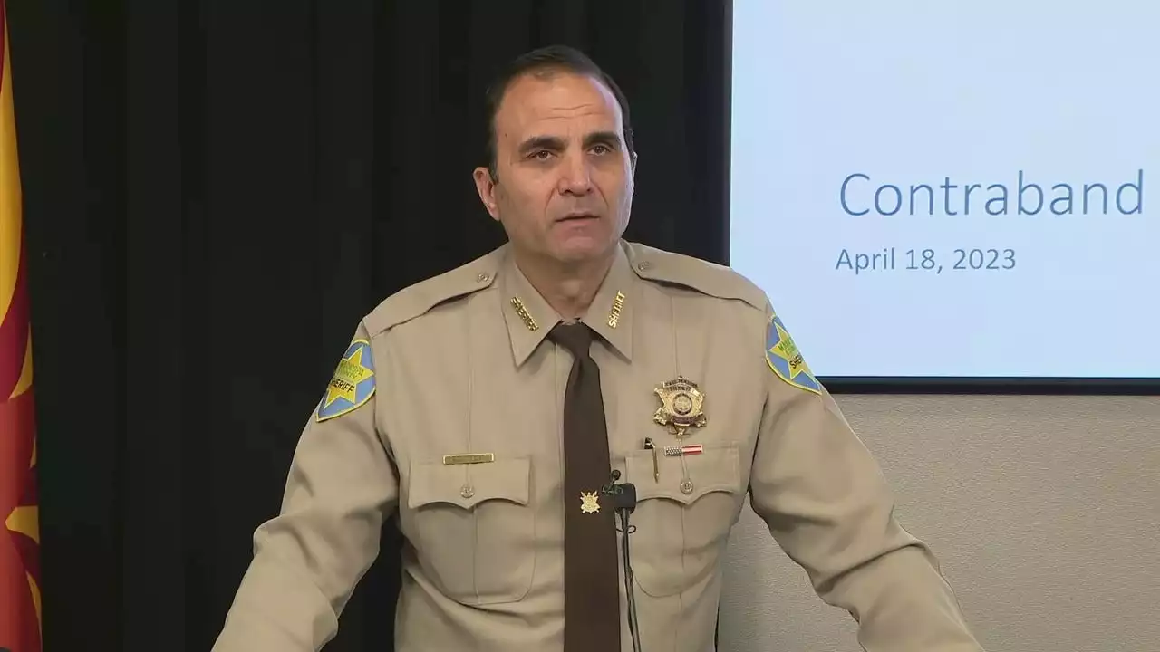 Maricopa County Sheriff Paul Penzone holds news conference on fentanyl in jail and other issues