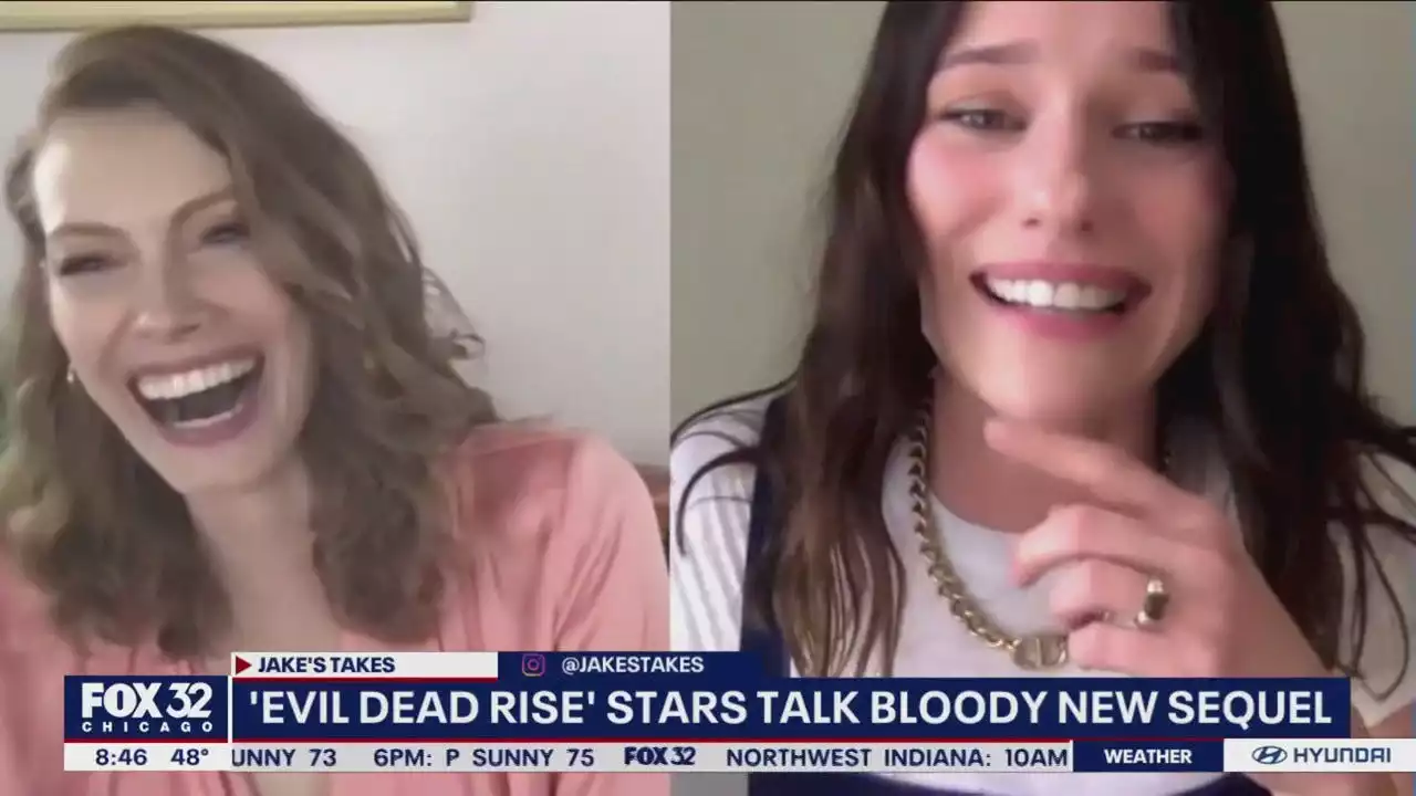 'Evil Dead Rise' stars talk bloody new sequel